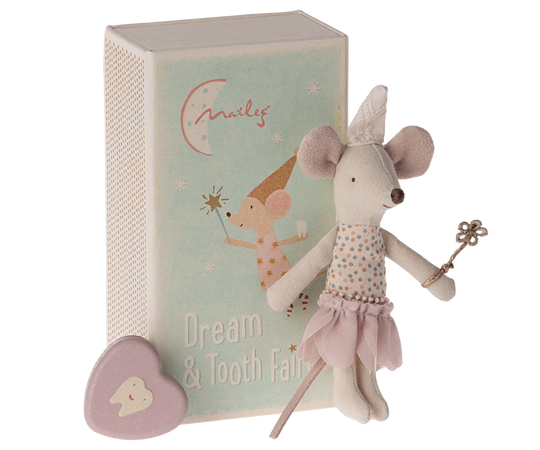 Tooth Fairy Mouse, Little Sister in Matchbox by Maileg