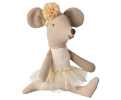 Ballerina Mouse, Little Sister - Off White by Maileg