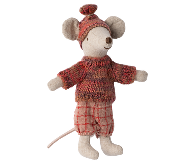 Winter Mouse with Ski Set, Big Sister - Rose by Maileg