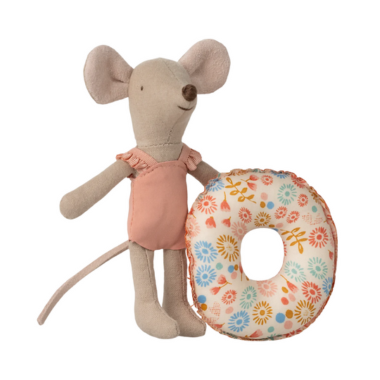 Beach Mouse with Float, Little Sister - Flower by Maileg
