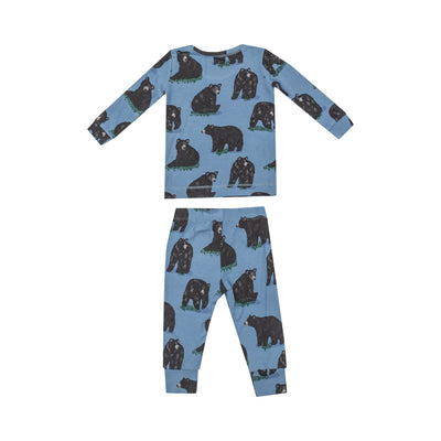 Bamboo Long Sleeve Lounge Wear Set - Black Bears by Angel Dear