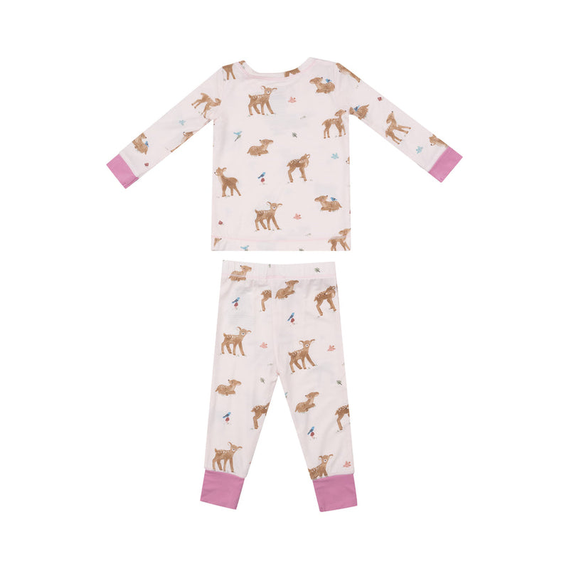 Bamboo Long Sleeve Lounge Wear Set - Soft Deer by Angel Dear