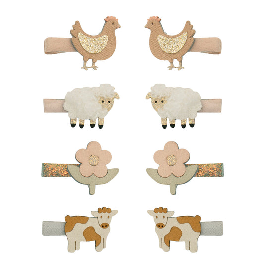 Farm Animals Mini Clips by Mimi & Lula