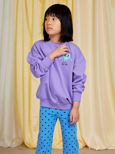 Heart in Shoes Sweatshirt - Purple by Mini Rodini