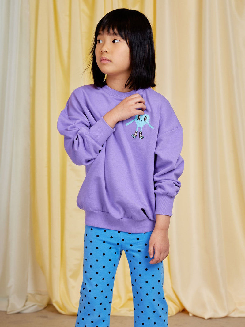 Heart in Shoes Sweatshirt - Purple by Mini Rodini