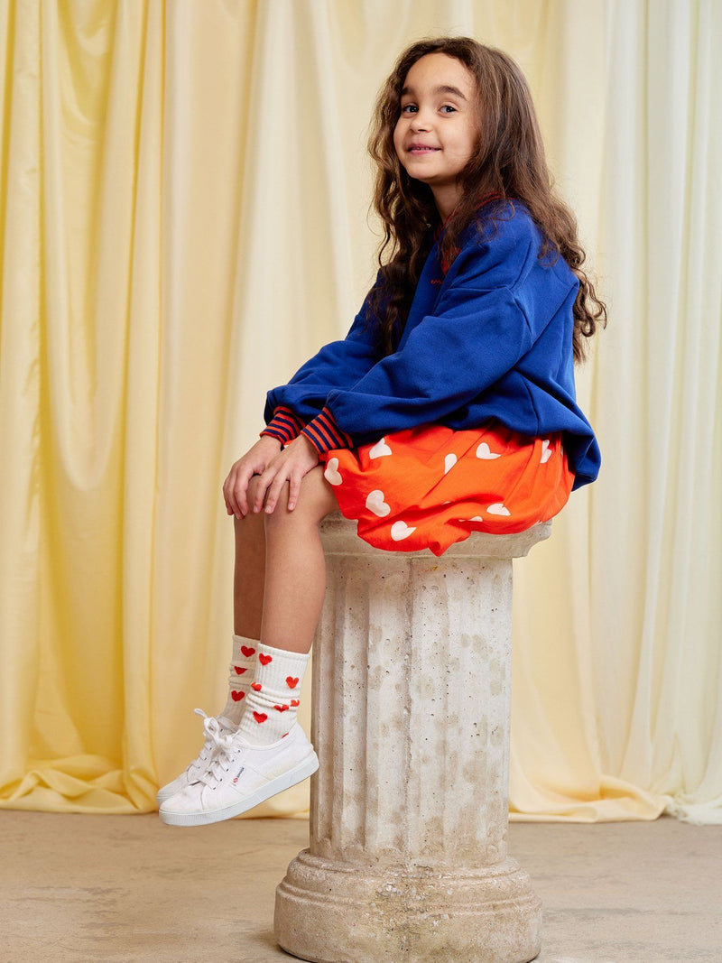 Hearts AOP Woven Balloon Skirt by Mini Rodini