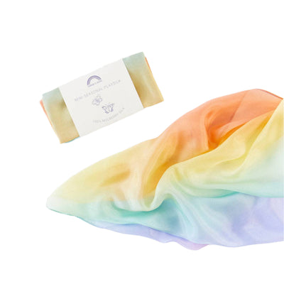 Enchanted Mini Playsilk - Soft Rainbow by Sarah's Silks