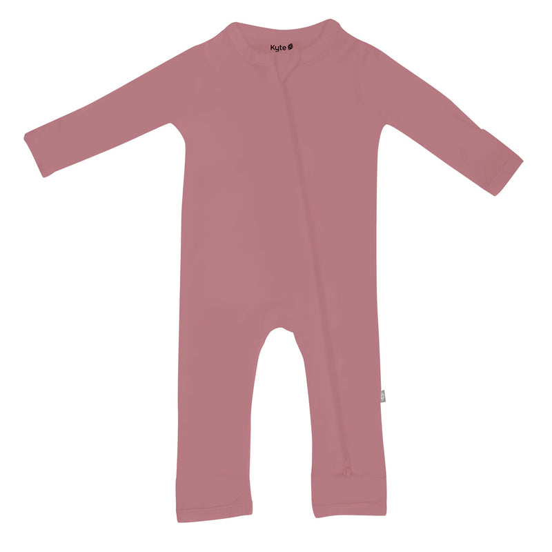 Zippered Romper - Dusty Rose by Kyte Baby