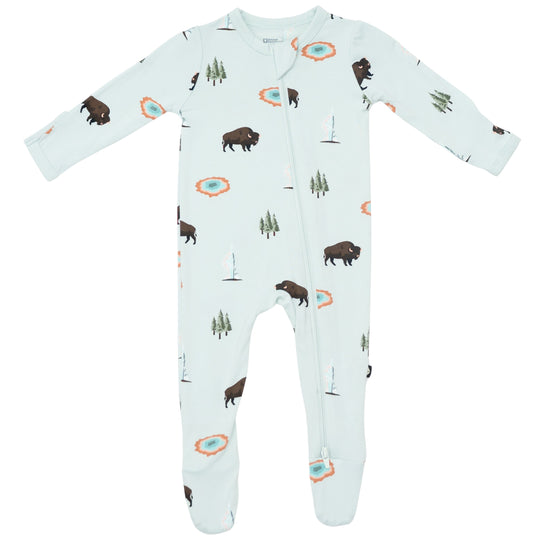 Zippered Footie - Yellowstone by Kyte Baby