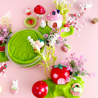 Bunny Berry Village Sensory Play Dough Kit by Earth Grown KidDoughs