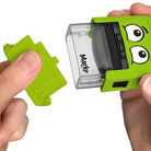 Green Markr branding tool held by a person with a white background