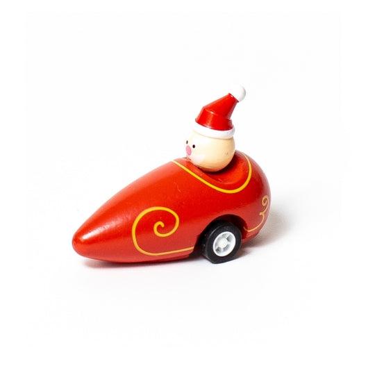 Pull Back Santa Christmas Sleigh by Jack Rabbit Creations