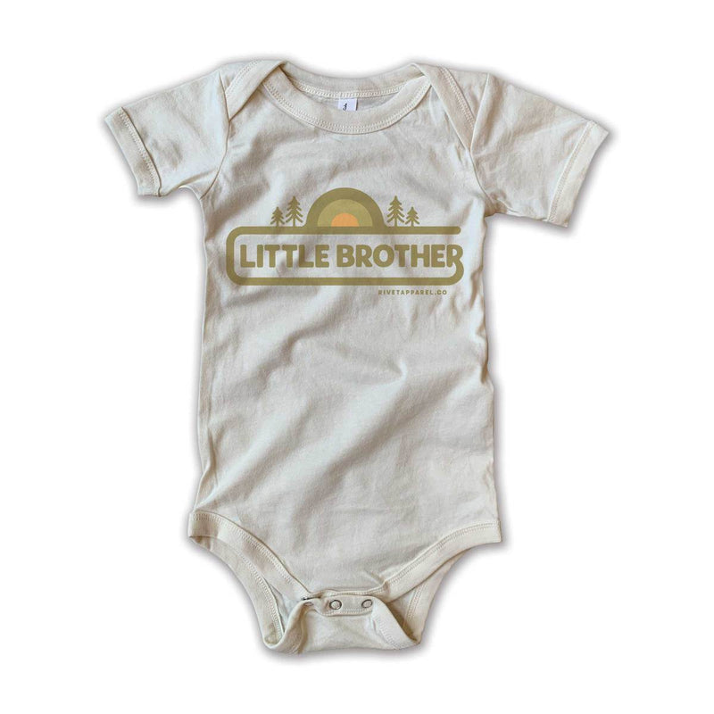 Retro Little Brother Onesie - Green by Rivet Apparel Co.