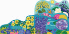 Colorful children's book with illustrations of flowers and animals on a white background