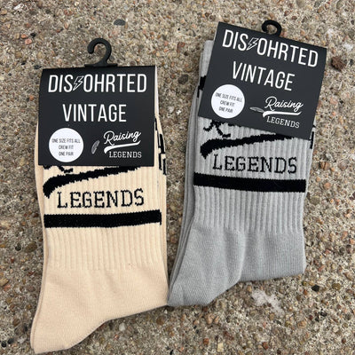 Mom Raising Legends Socks - Cream by Disohrted Vintage