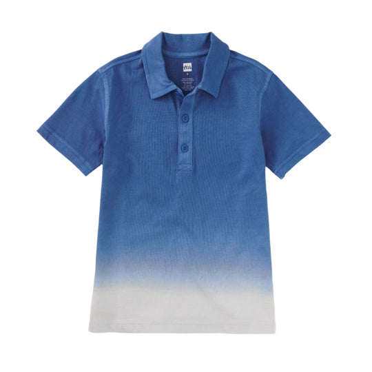 Dip Dye Polo - Batik Blue by Tea Collection - FINAL SALE