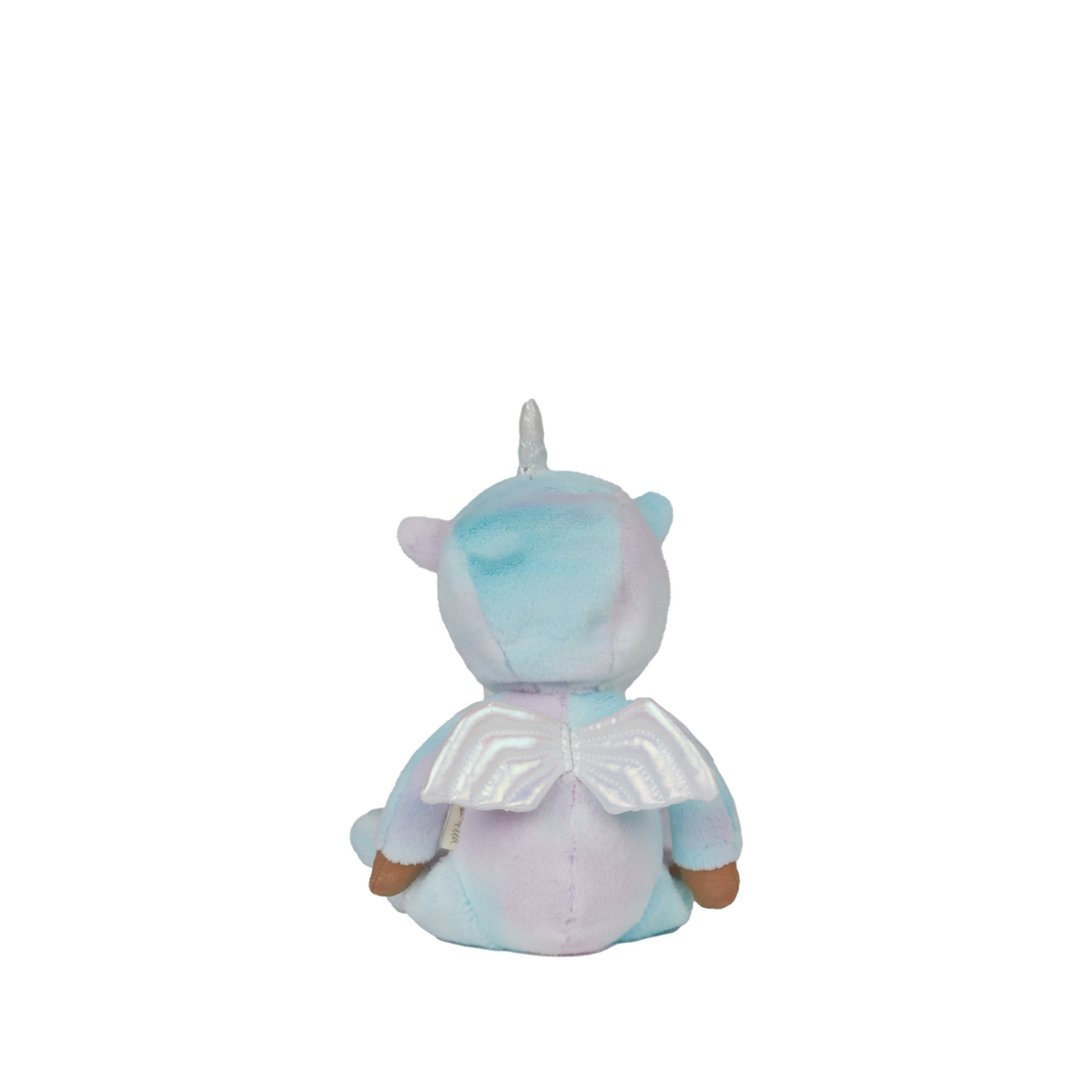 Plush toy with unicorn design on a white background