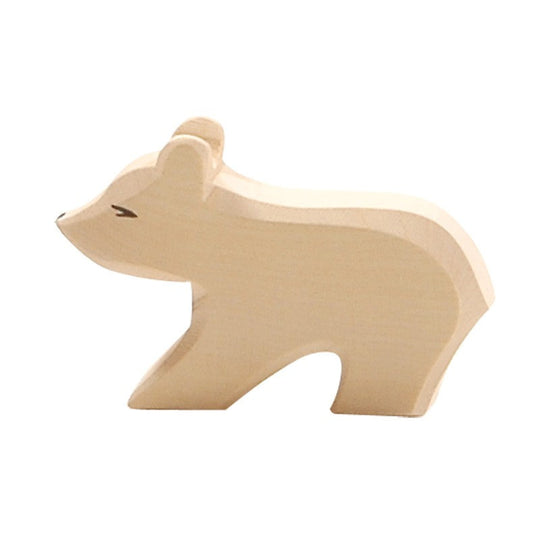 Polar Bear Small Short Neck by Ostheimer Wooden Toys