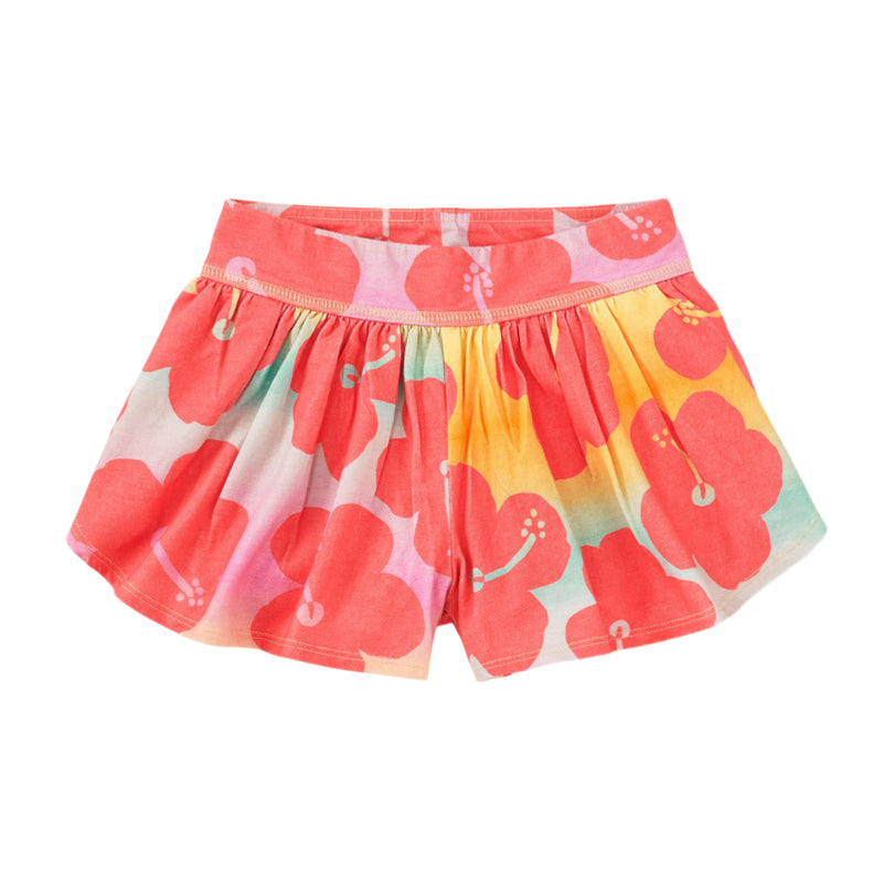 Sporty Petal Shorts - Rainbow Hibiscus by Tea Collection