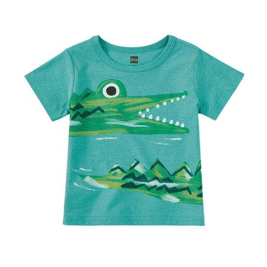 Baby Caiman Graphic Tee - Patina by Tea Collection - FINAL SALE