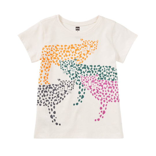 Rainbow Jaguars Graphic Tee - Chalk by Tea Collection - FINAL SALE