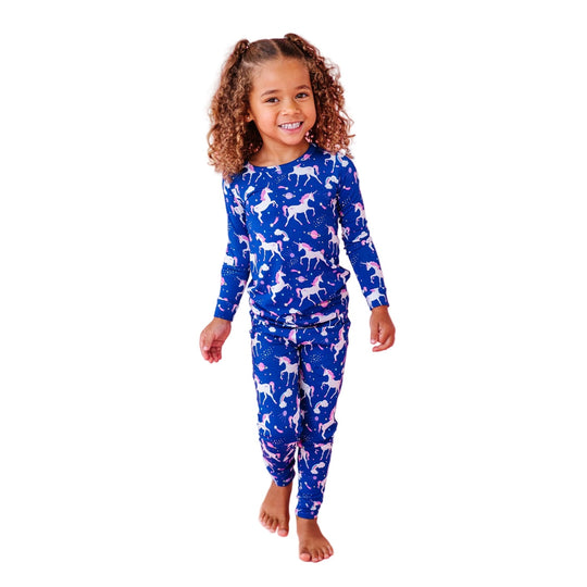Bamboo Pajama Set - Cosmic Unicorn by Bird & Bean