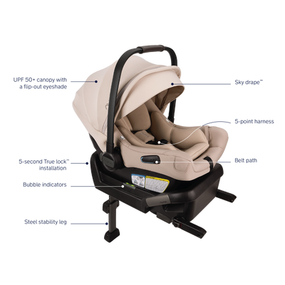 Pipa Aire Infant Car Seat  with Pipa Series Base by Nuna