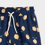 Swim Trunks - Lemon Print on Navy by Petit Lem - FINAL SALE