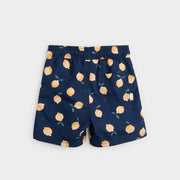 Swim Trunks - Lemon Print on Navy by Petit Lem