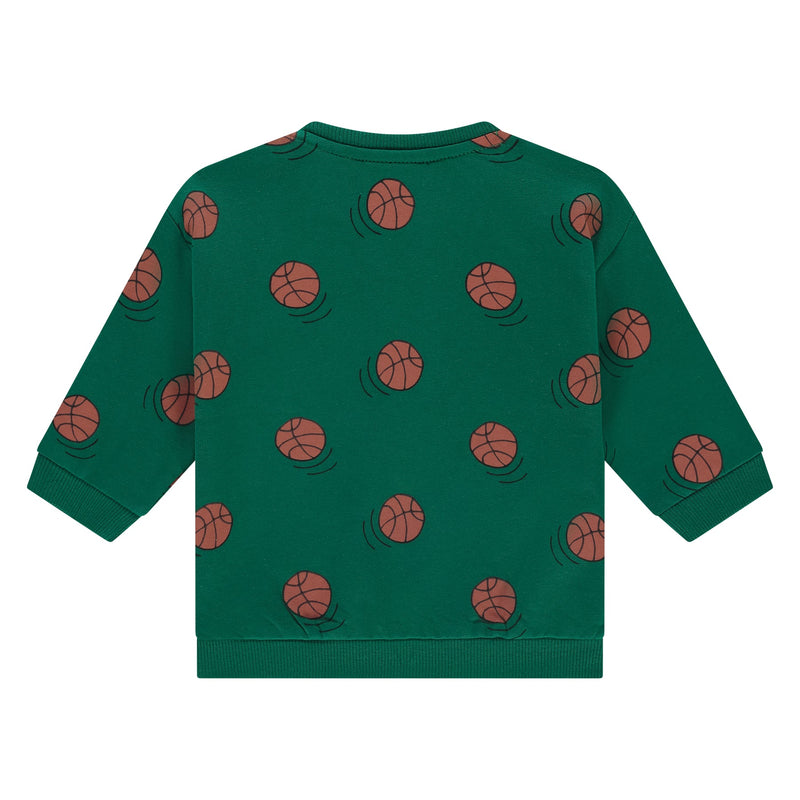 Baby Basketball Print Sweatshirt - Turtle by Babyface