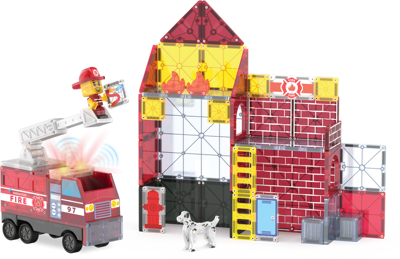 Fire Station 50-Piece Set by Magna-Tiles
