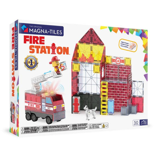 Fire Station 50-Piece Set by Magna-Tiles