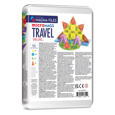 microMAGS 55 Piece Deluxe Travel Set by Magna-Tiles