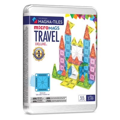 microMAGS 55 Piece Deluxe Travel Set by Magna-Tiles