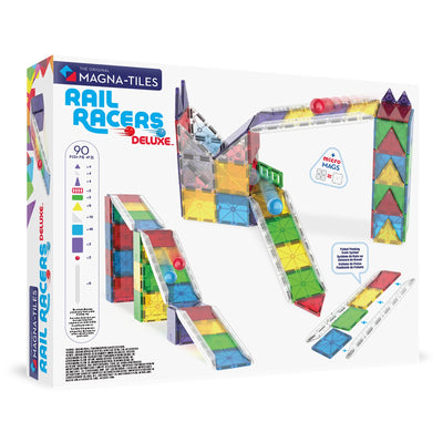 Rail Racers Deluxe 90-Piece Set by Magna-Tiles