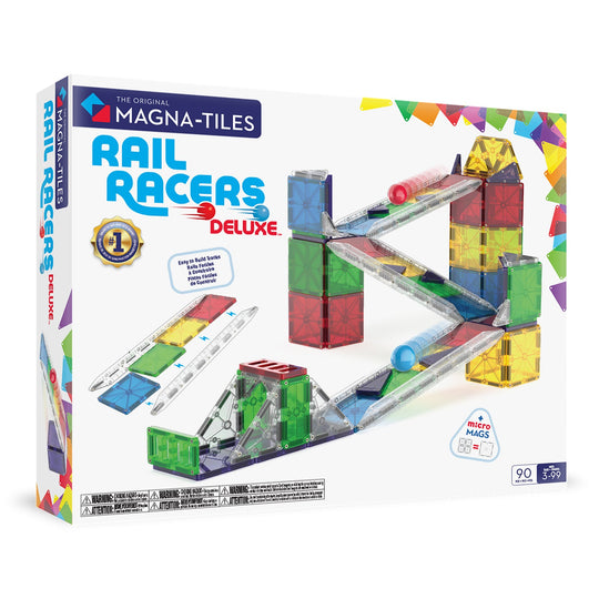 Rail Racers Deluxe 90-Piece Set by Magna-Tiles
