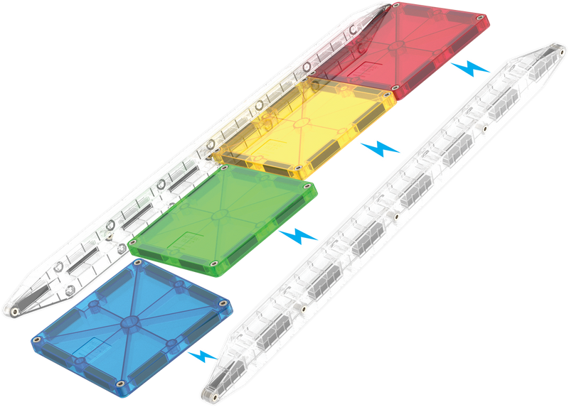 Rail Racers 33 Piece Set by Magna-Tiles
