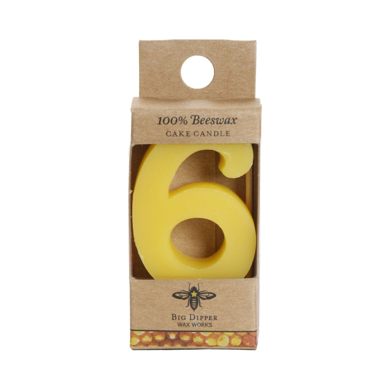 Birthday Number Cake Candle by Big Dipper Wax Works