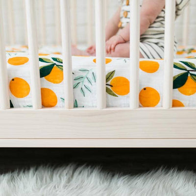 Cotton Muslin Crib Sheet - Clementine by Clementine Kids