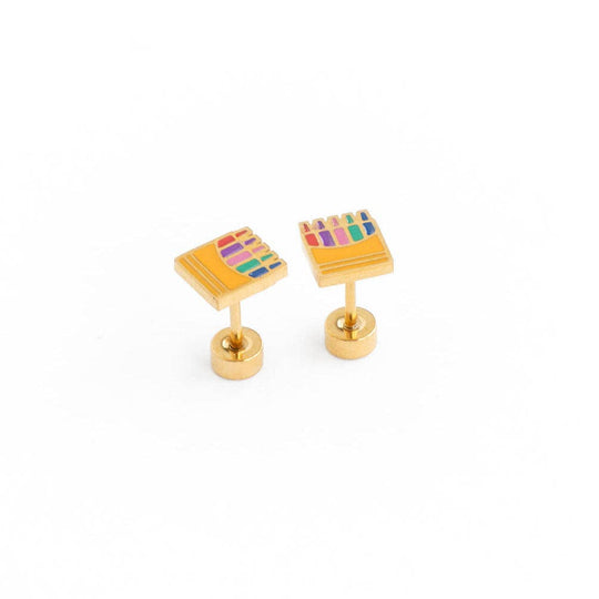 Crayons Earrings by Pip Pop Post