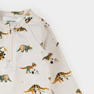 Children's hoodie with dinosaur pattern on a white background