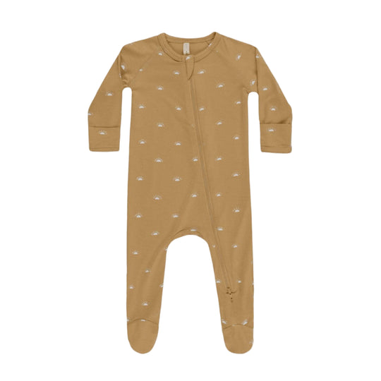 Modal Zip Footie - Suns by Quincy Mae