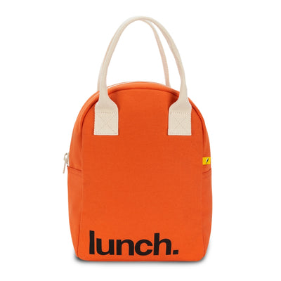 Zipper Lunch Bag - ‘Lunch’ in Poppy by Fluf