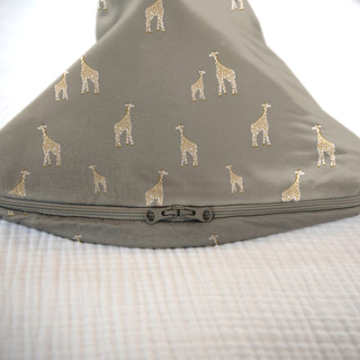 1.0 Tog Swaddle Sleep Bag - Giraffe Maple by gunamuna