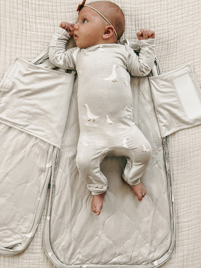 1.0 Tog Swaddle Sleep Bag - Goose by gunamuna