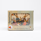 Egmont Toys Musical Jewelry Box in its original packaging, featuring a window view of rabbit characters inside, set against a plain white background.
