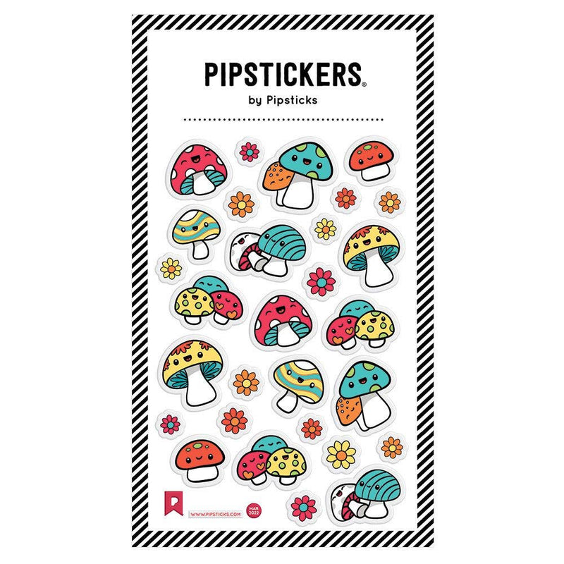 Puffy Fancy Mushrooms Stickers by Pipsticks