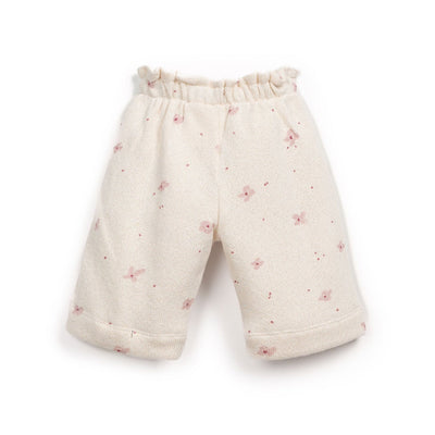 Floral Print Trousers - Off White by Play Up