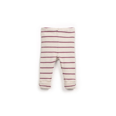 Striped Jersey Leggings - Dark Pink by Play Up