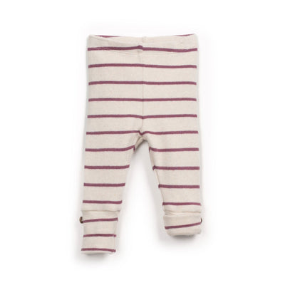 Striped Jersey Leggings - Dark Pink by Play Up
